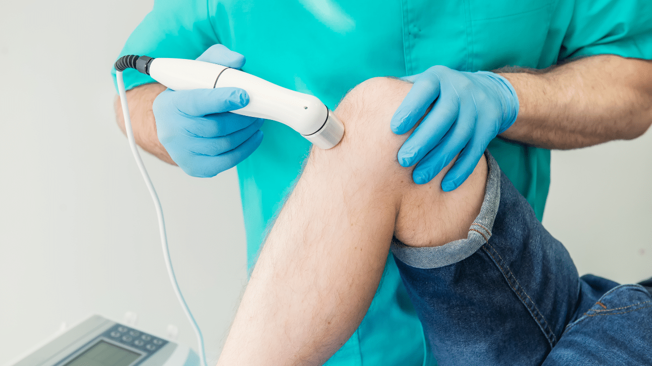 A man who is Injured, But Still Busy receives Concierge Cold Laser Therapy in Austin Texas that Comes to You