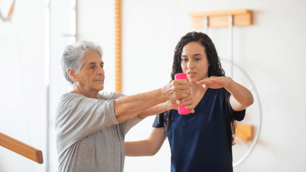 In-home physical therapy in Highland Park, TX for arm strength