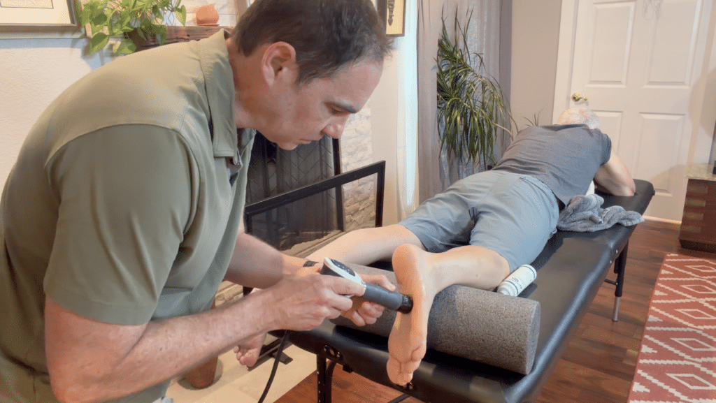shockwave therapy austin tx on sole of foot